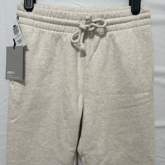 Aritiza Perfect Fleece Sweatpants size XS Heather Oatmeal Tna CozyAF - Picture 2 of 9